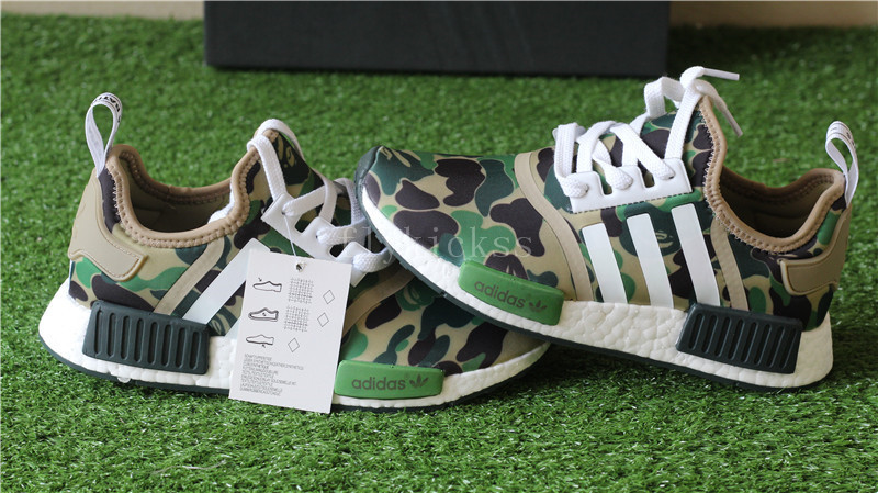 Top BAPE x Adidas NMD BAPE camo R1